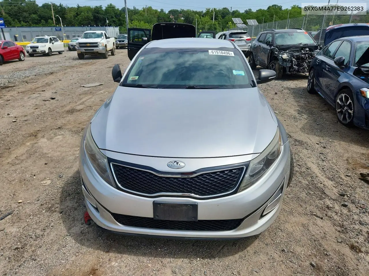 2014 Kia Optima Lx VIN: 5XXGM4A77EG262383 Lot: 61918496