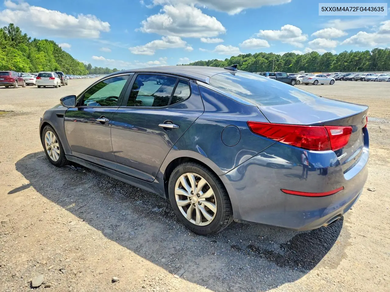 2015 Kia Optima Lx VIN: 5XXGM4A72FG443635 Lot: 57940686