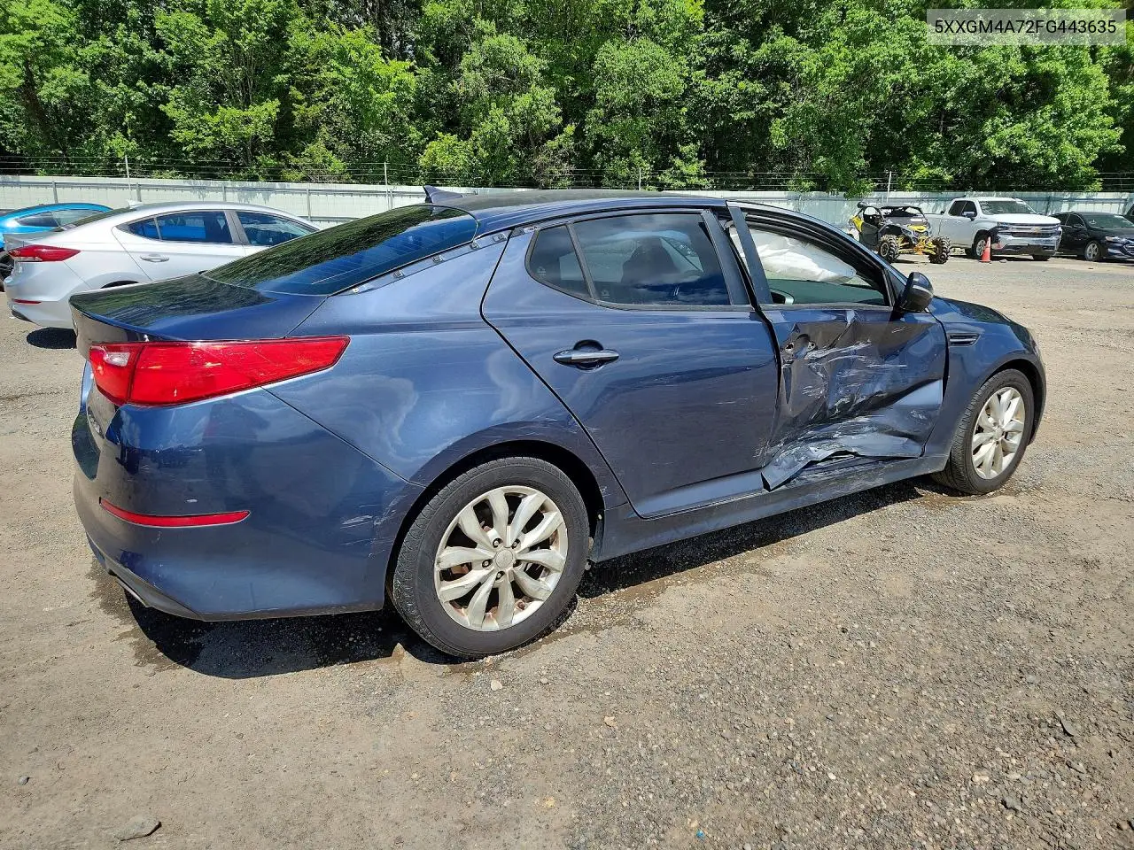 2015 Kia Optima Lx VIN: 5XXGM4A72FG443635 Lot: 57940686