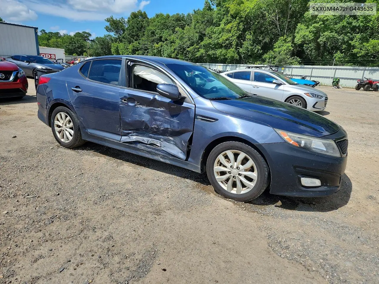 2015 Kia Optima Lx VIN: 5XXGM4A72FG443635 Lot: 57940686
