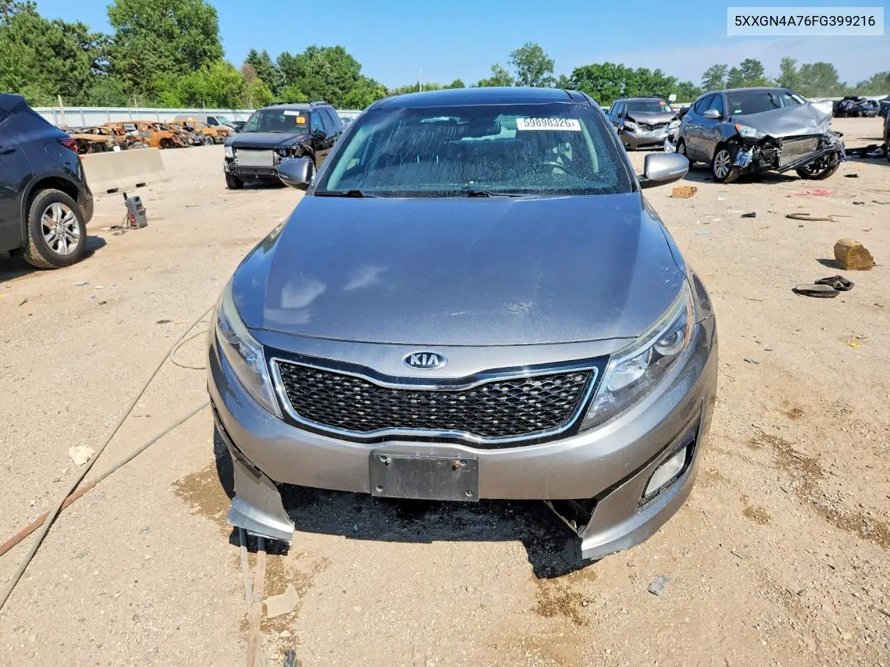 2015 Kia Optima Ex VIN: 5XXGN4A76FG399216 Lot: 59898326