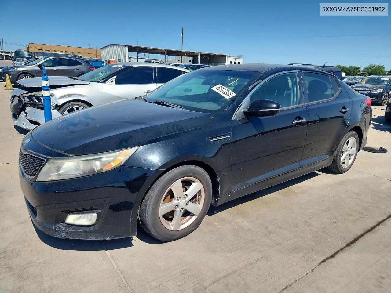 2015 Kia Optima Lx VIN: 5XXGM4A75FG351922 Lot: 60123366