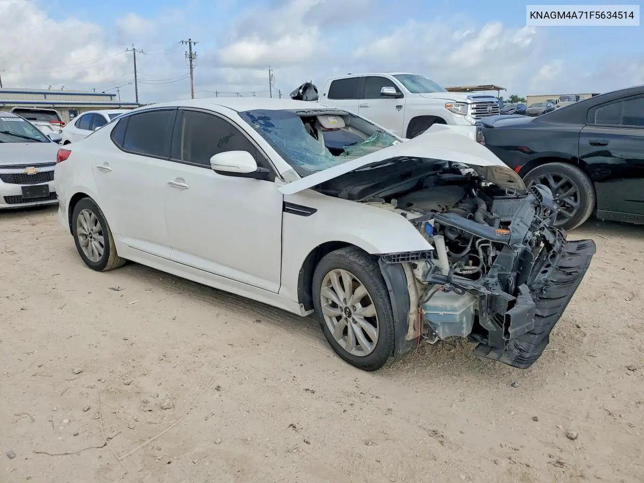 2015 Kia Optima Lx VIN: KNAGM4A71F5634514 Lot: 60376006