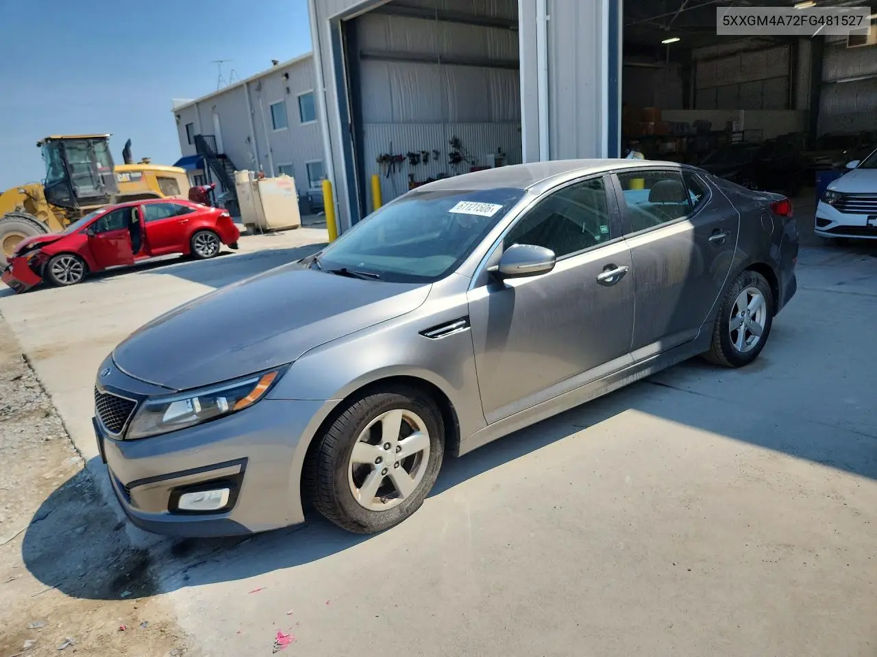 2015 Kia Optima Lx VIN: 5XXGM4A72FG481527 Lot: 61121506