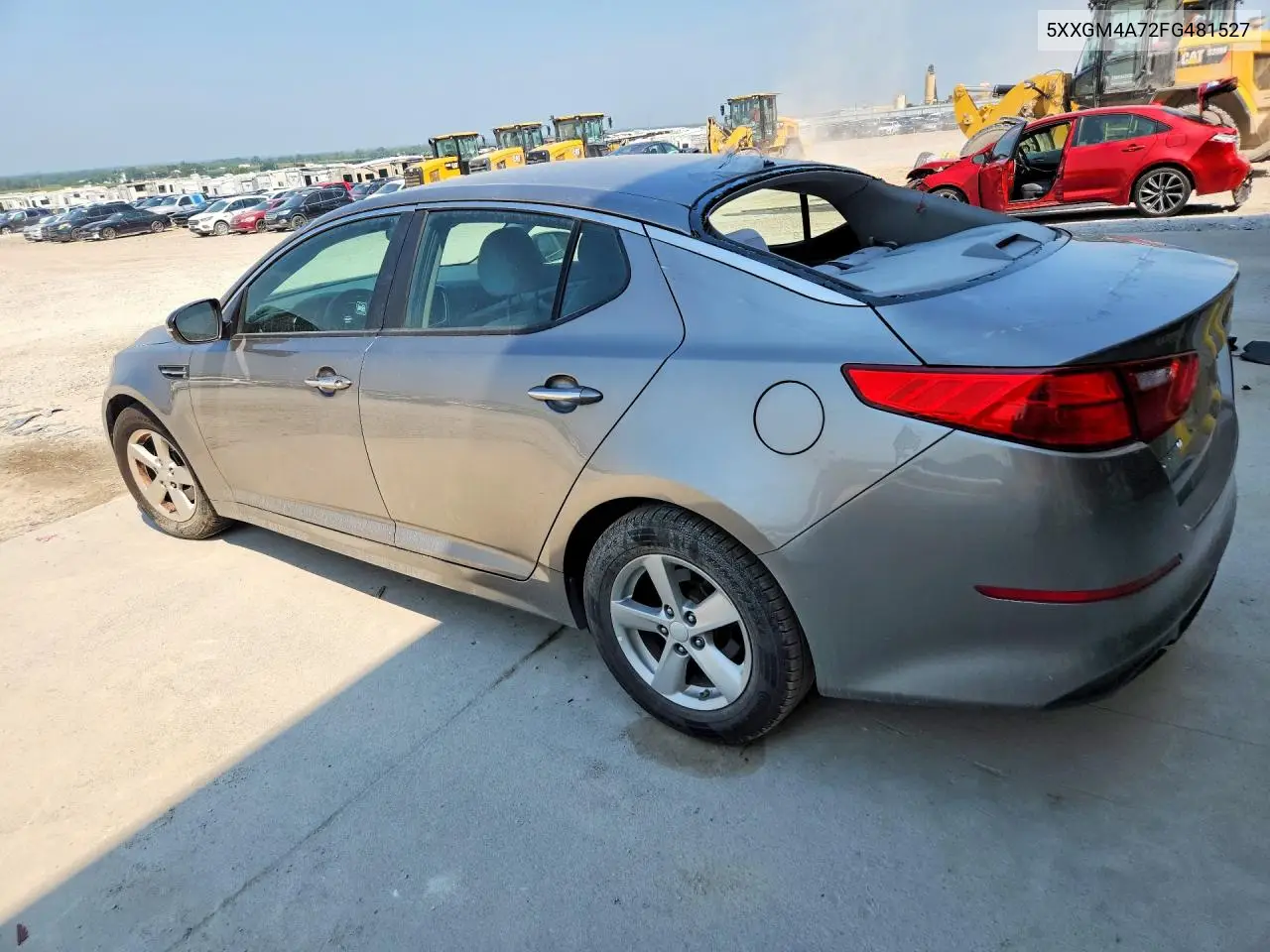 2015 Kia Optima Lx VIN: 5XXGM4A72FG481527 Lot: 61121506