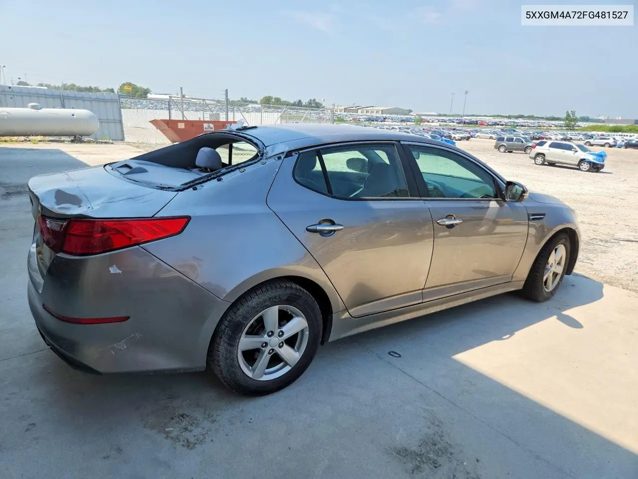 2015 Kia Optima Lx VIN: 5XXGM4A72FG481527 Lot: 61121506