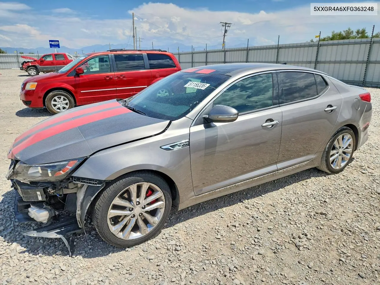 2015 Kia Optima Sx VIN: 5XXGR4A6XFG363248 Lot: 61156336