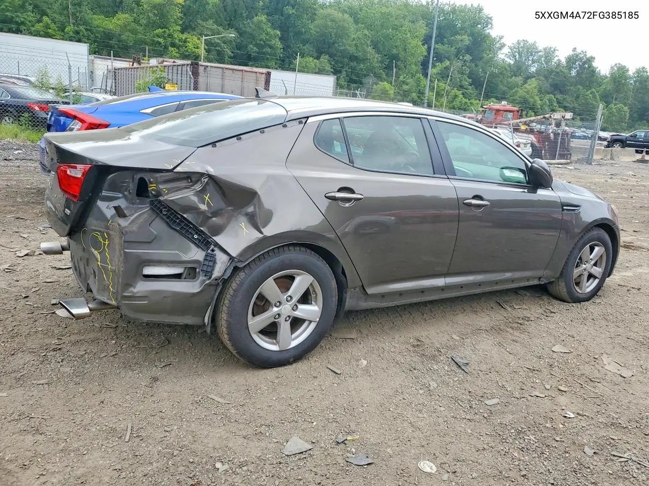 2015 Kia Optima Lx VIN: 5XXGM4A72FG385185 Lot: 61340896