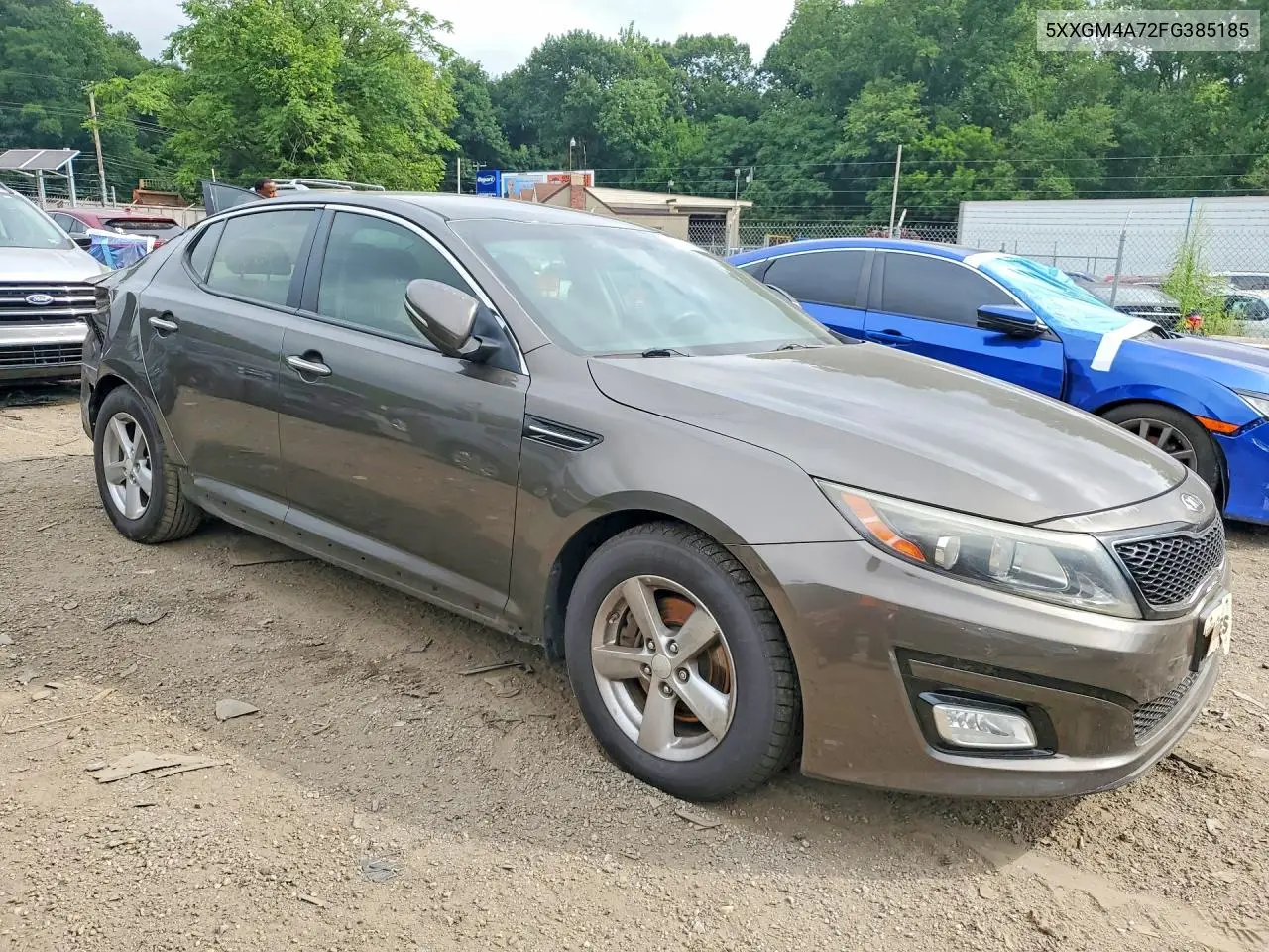 2015 Kia Optima Lx VIN: 5XXGM4A72FG385185 Lot: 61340896
