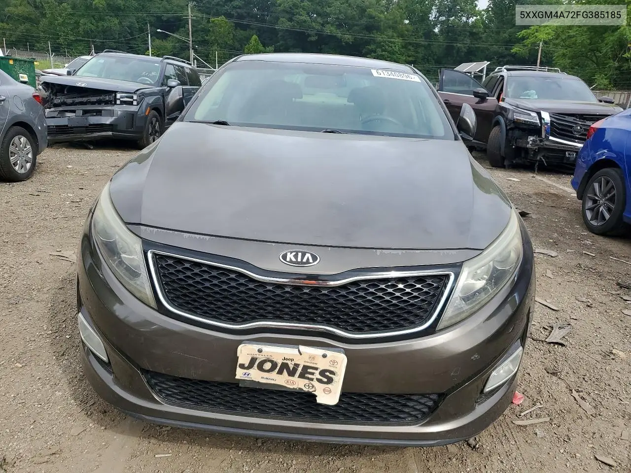 2015 Kia Optima Lx VIN: 5XXGM4A72FG385185 Lot: 61340896