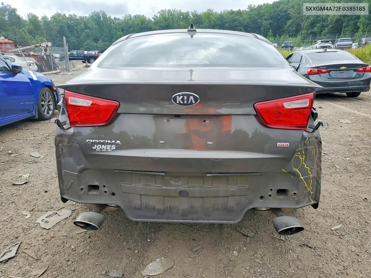2015 Kia Optima Lx VIN: 5XXGM4A72FG385185 Lot: 61340896