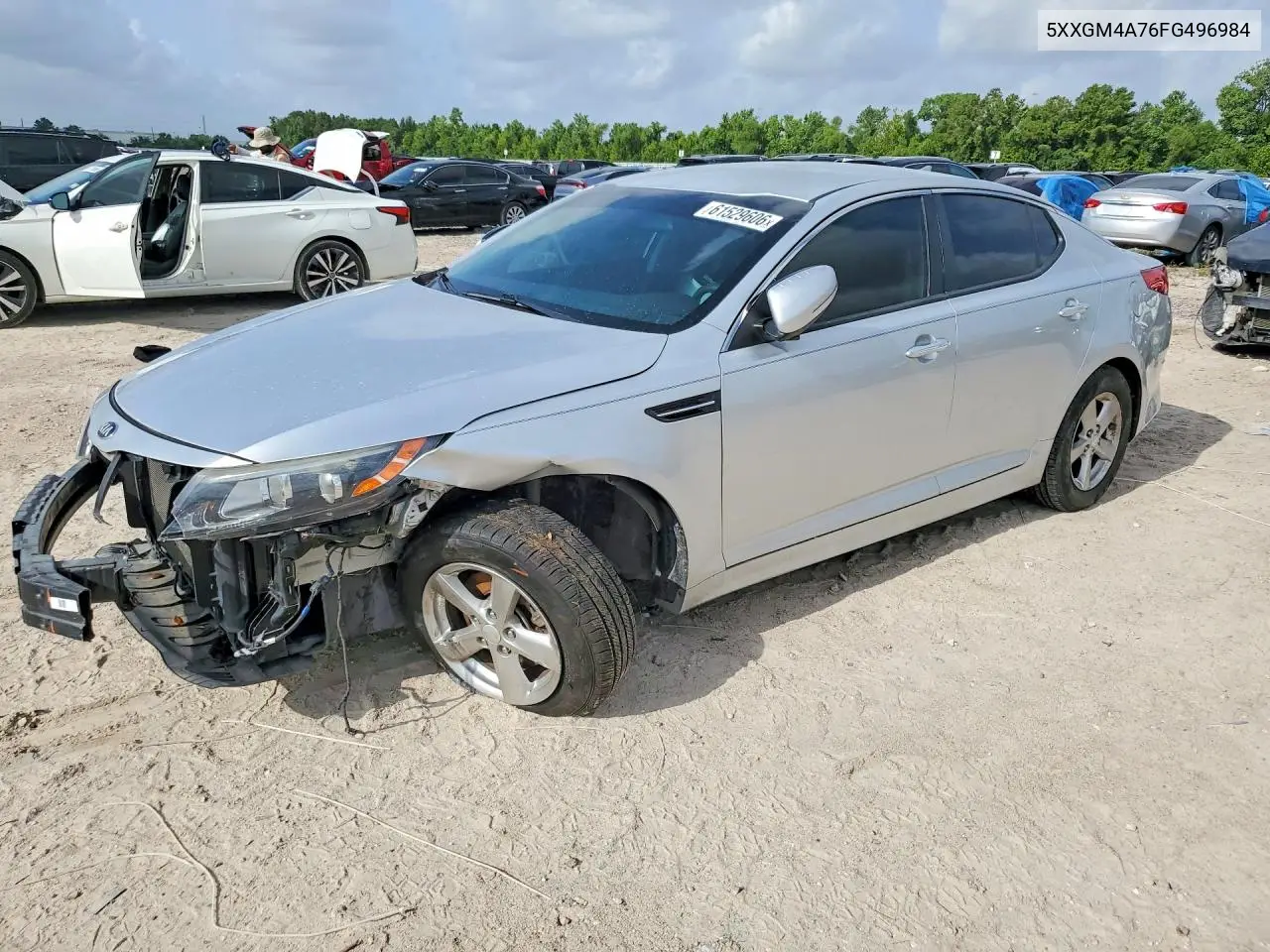 2015 Kia Optima Lx VIN: 5XXGM4A76FG496984 Lot: 61529606
