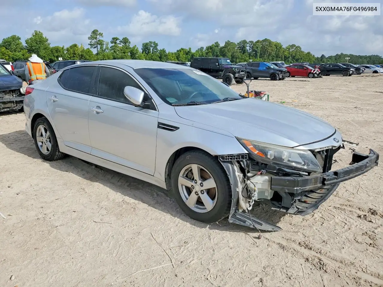 2015 Kia Optima Lx VIN: 5XXGM4A76FG496984 Lot: 61529606