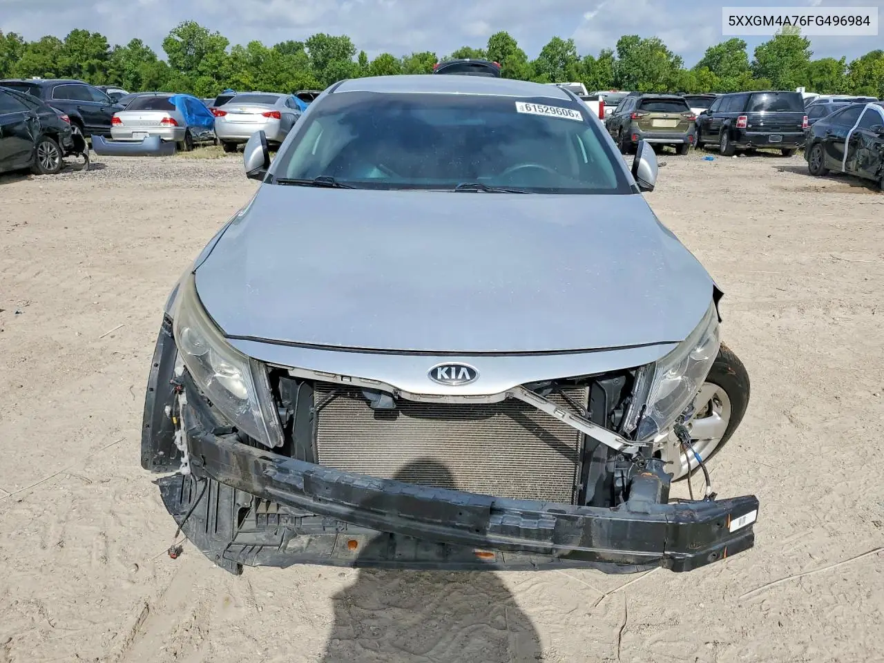 2015 Kia Optima Lx VIN: 5XXGM4A76FG496984 Lot: 61529606