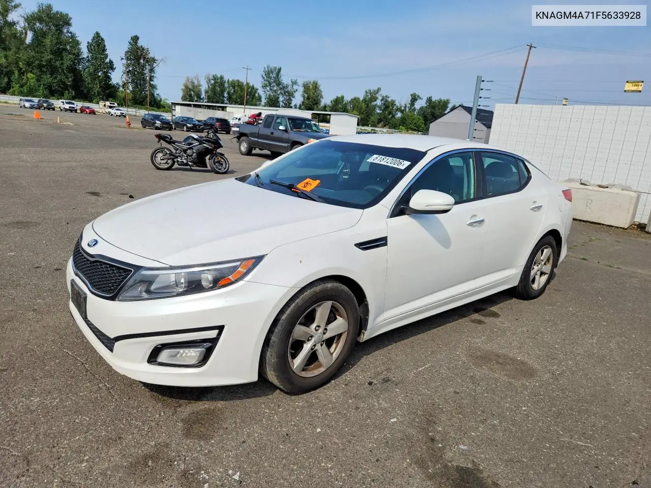 2015 Kia Optima Lx VIN: KNAGM4A71F5633928 Lot: 61812006