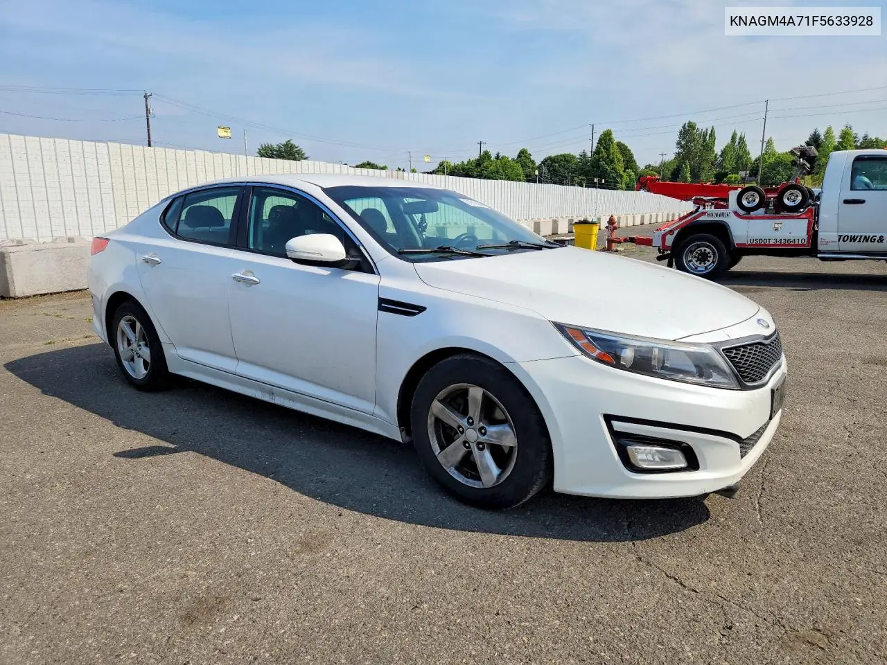2015 Kia Optima Lx VIN: KNAGM4A71F5633928 Lot: 61812006