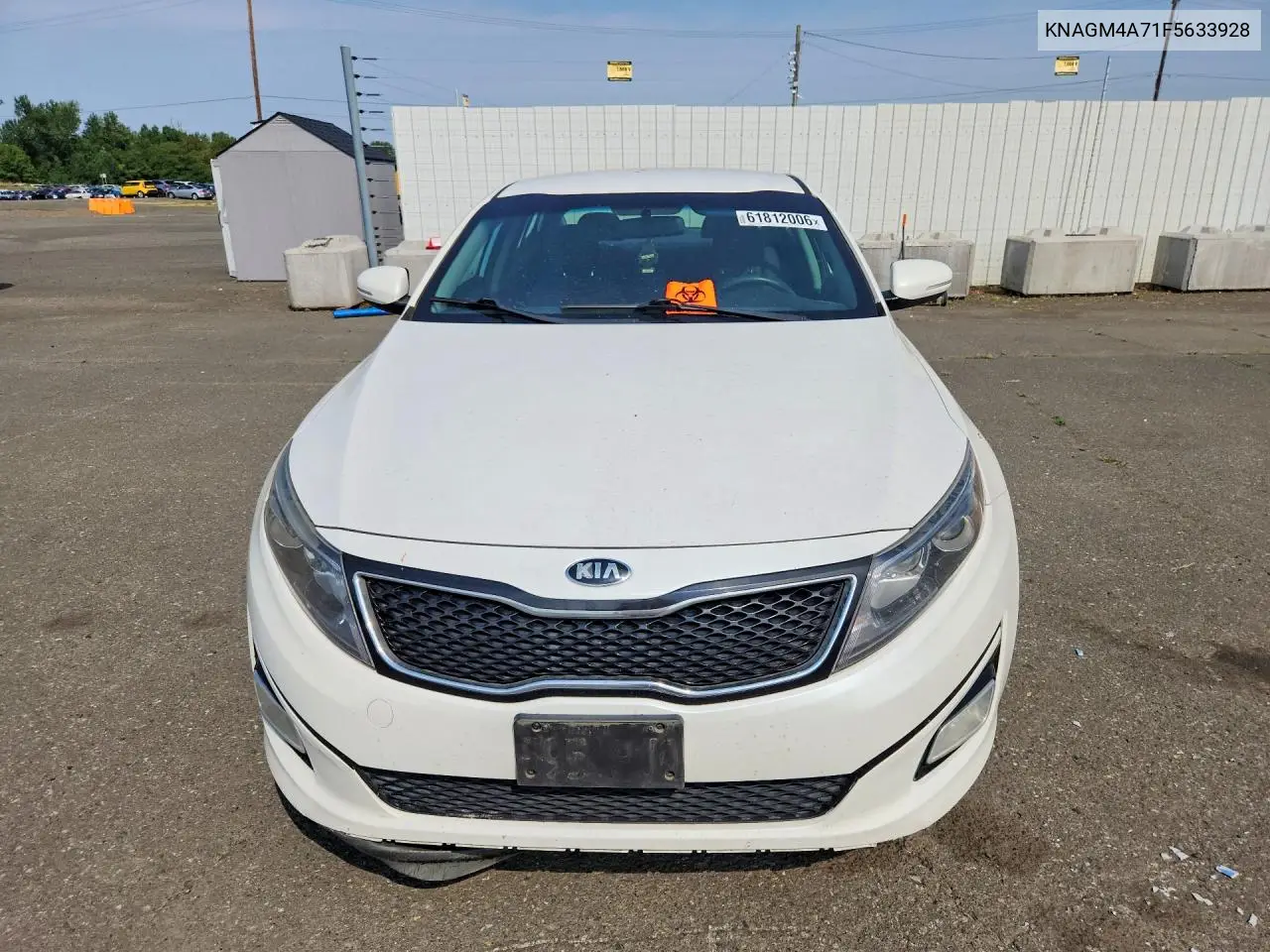 2015 Kia Optima Lx VIN: KNAGM4A71F5633928 Lot: 61812006