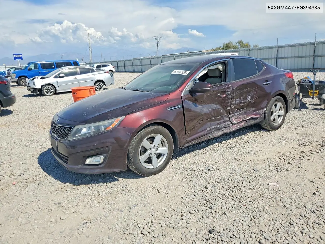 2015 Kia Optima Lx VIN: 5XXGM4A77FG394335 Lot: 62007956