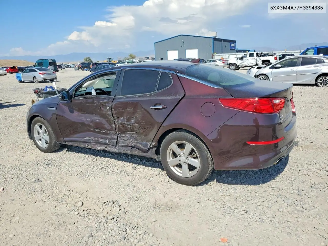 2015 Kia Optima Lx VIN: 5XXGM4A77FG394335 Lot: 62007956