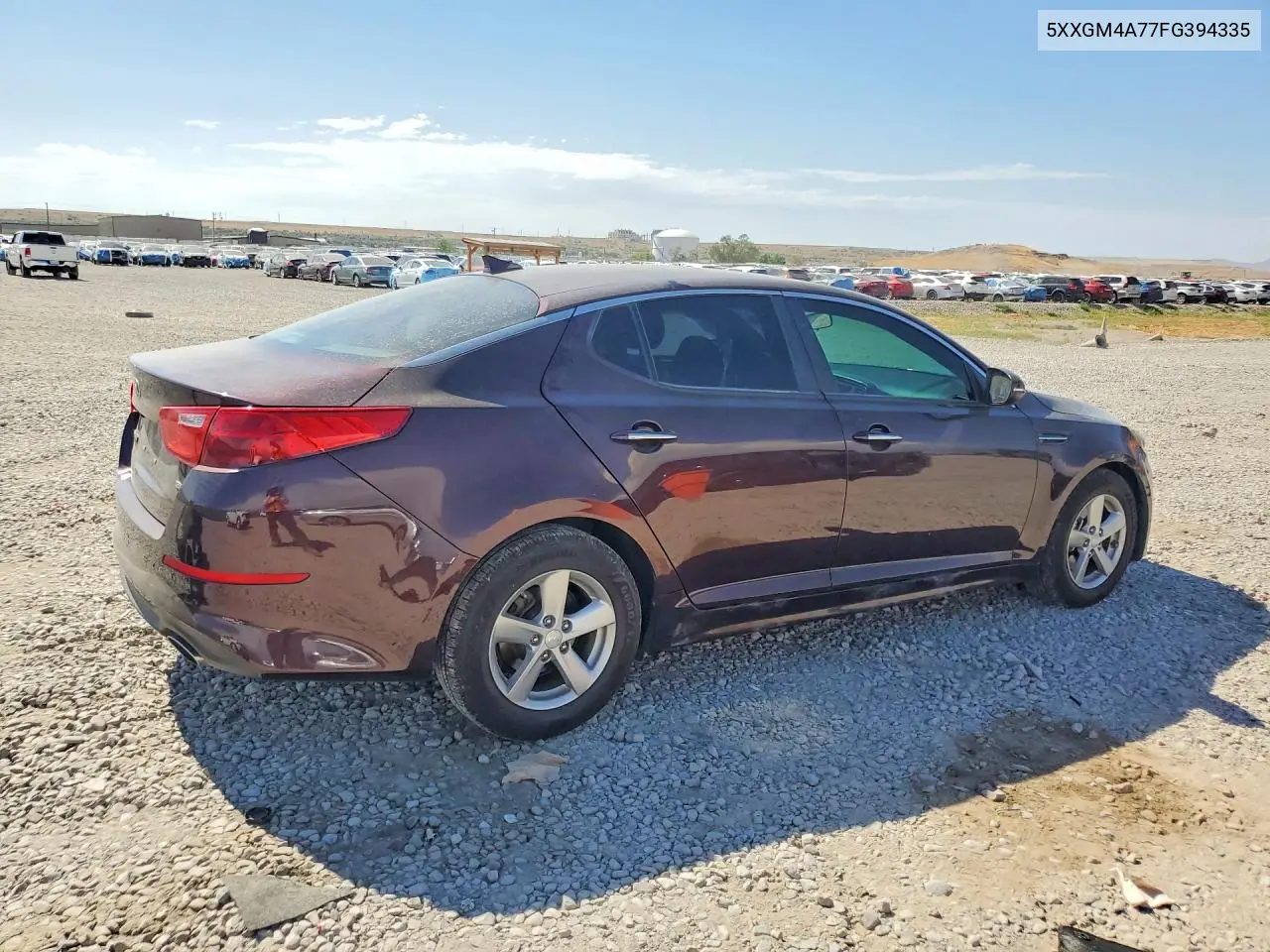 2015 Kia Optima Lx VIN: 5XXGM4A77FG394335 Lot: 62007956