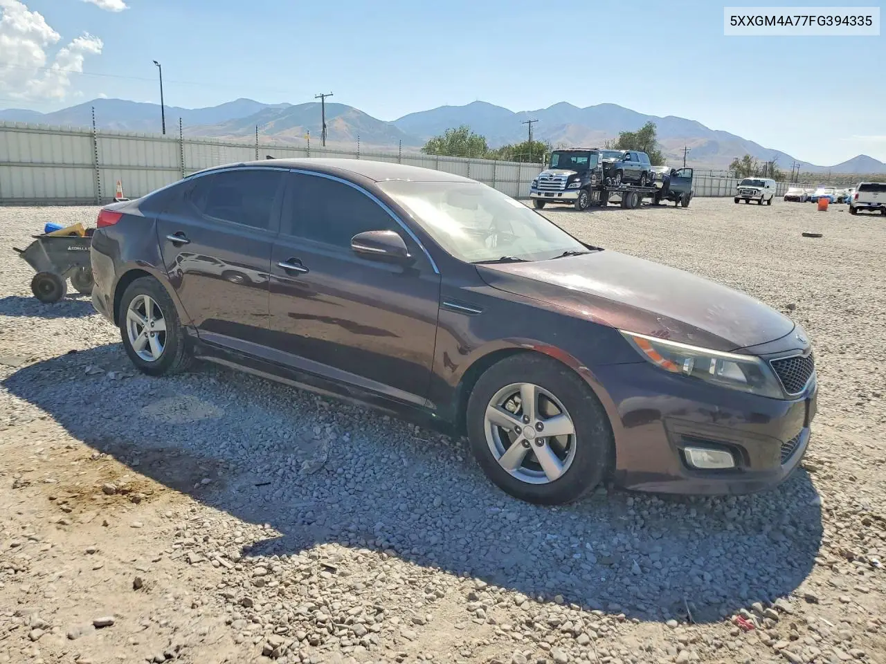 2015 Kia Optima Lx VIN: 5XXGM4A77FG394335 Lot: 62007956