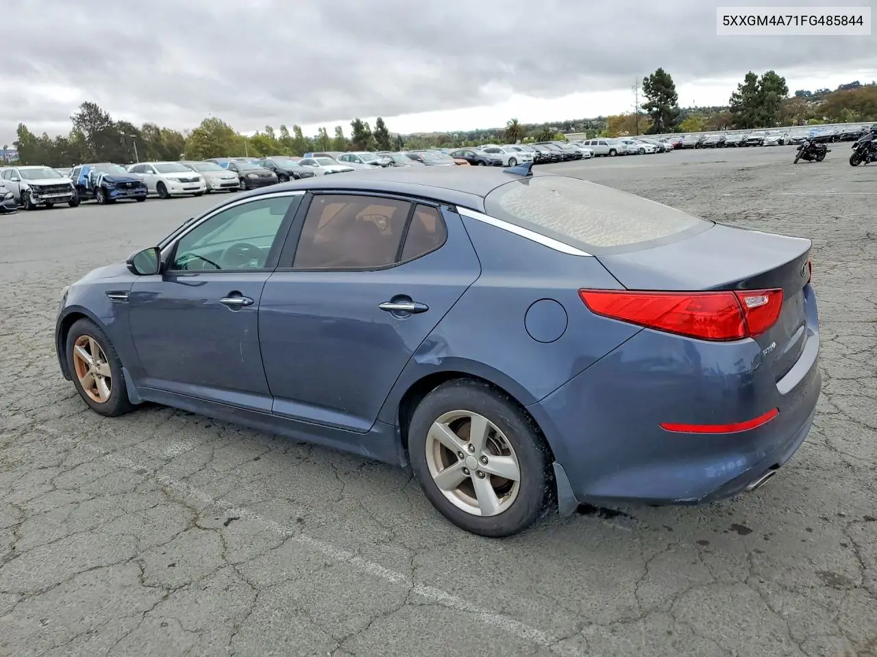 2015 Kia Optima Lx VIN: 5XXGM4A71FG485844 Lot: 62070586