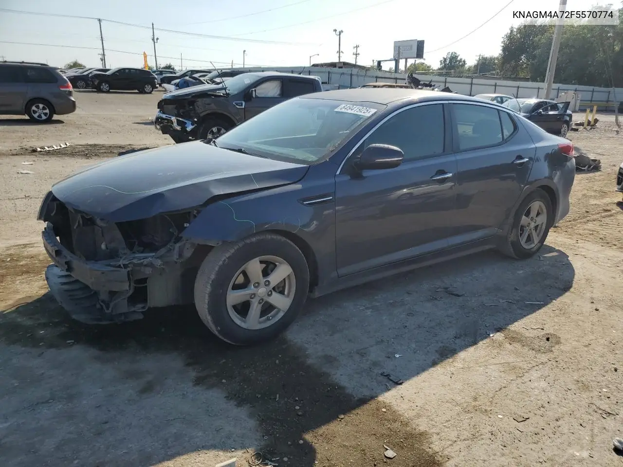 KNAGM4A72F5570774 2015 Kia Optima Lx
