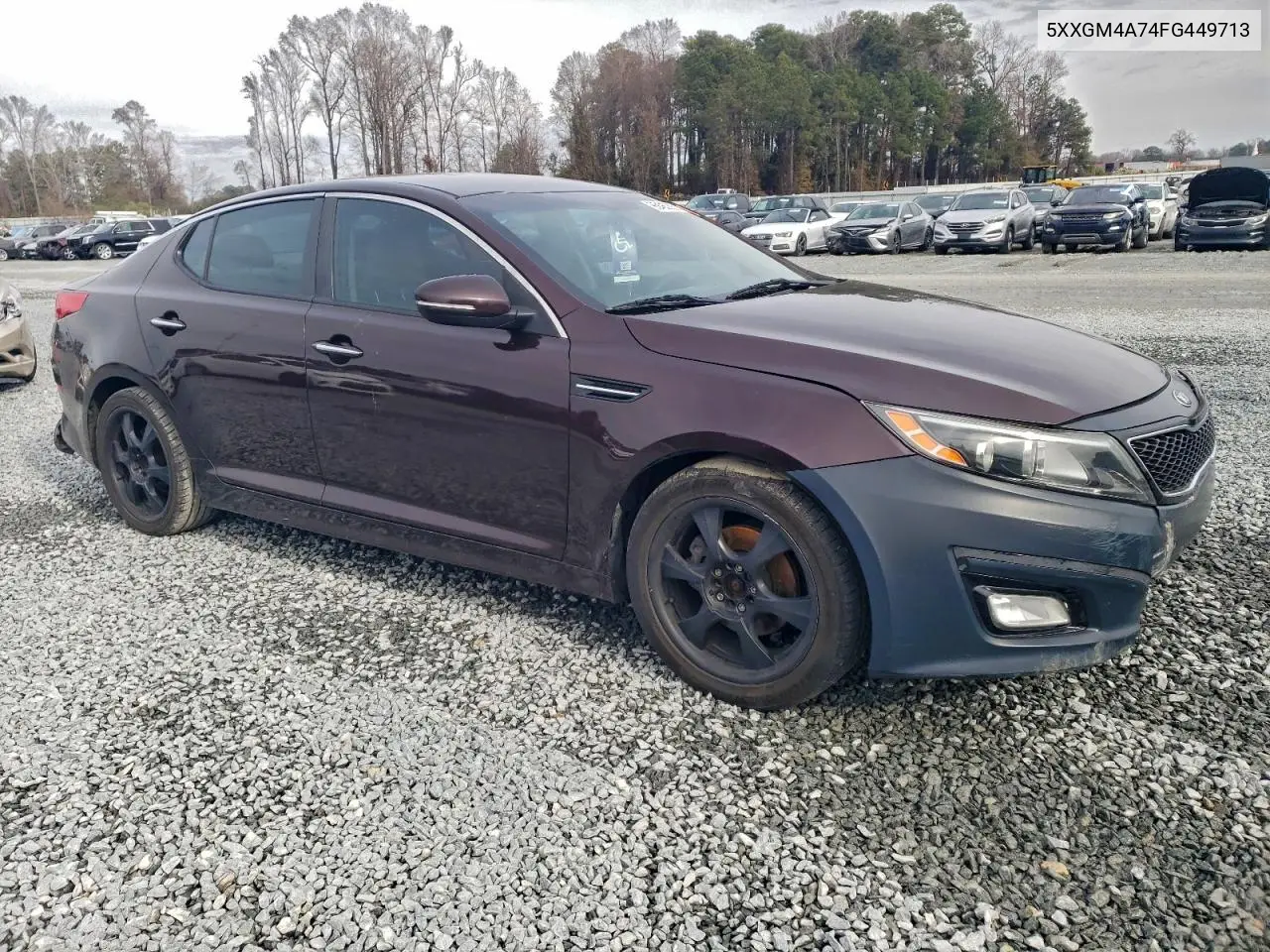 5XXGM4A74FG449713 2015 Kia Optima Lx