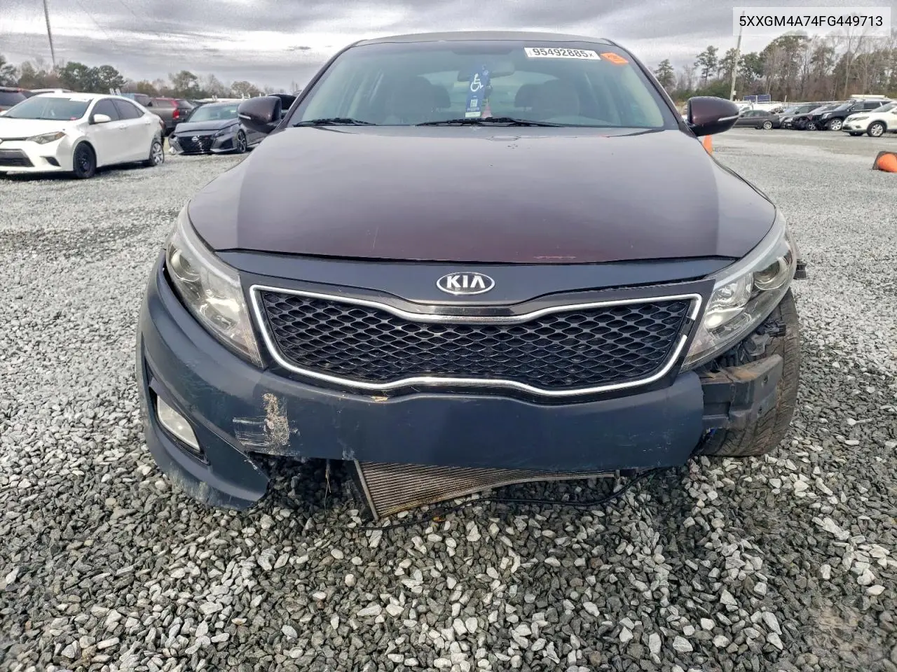 5XXGM4A74FG449713 2015 Kia Optima Lx