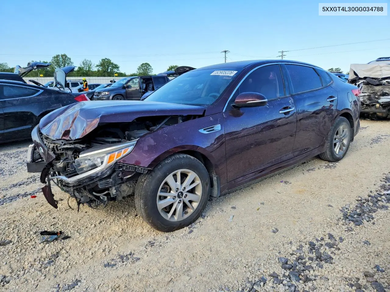 5XXGT4L30GG034788 2016 Kia Optima Lx