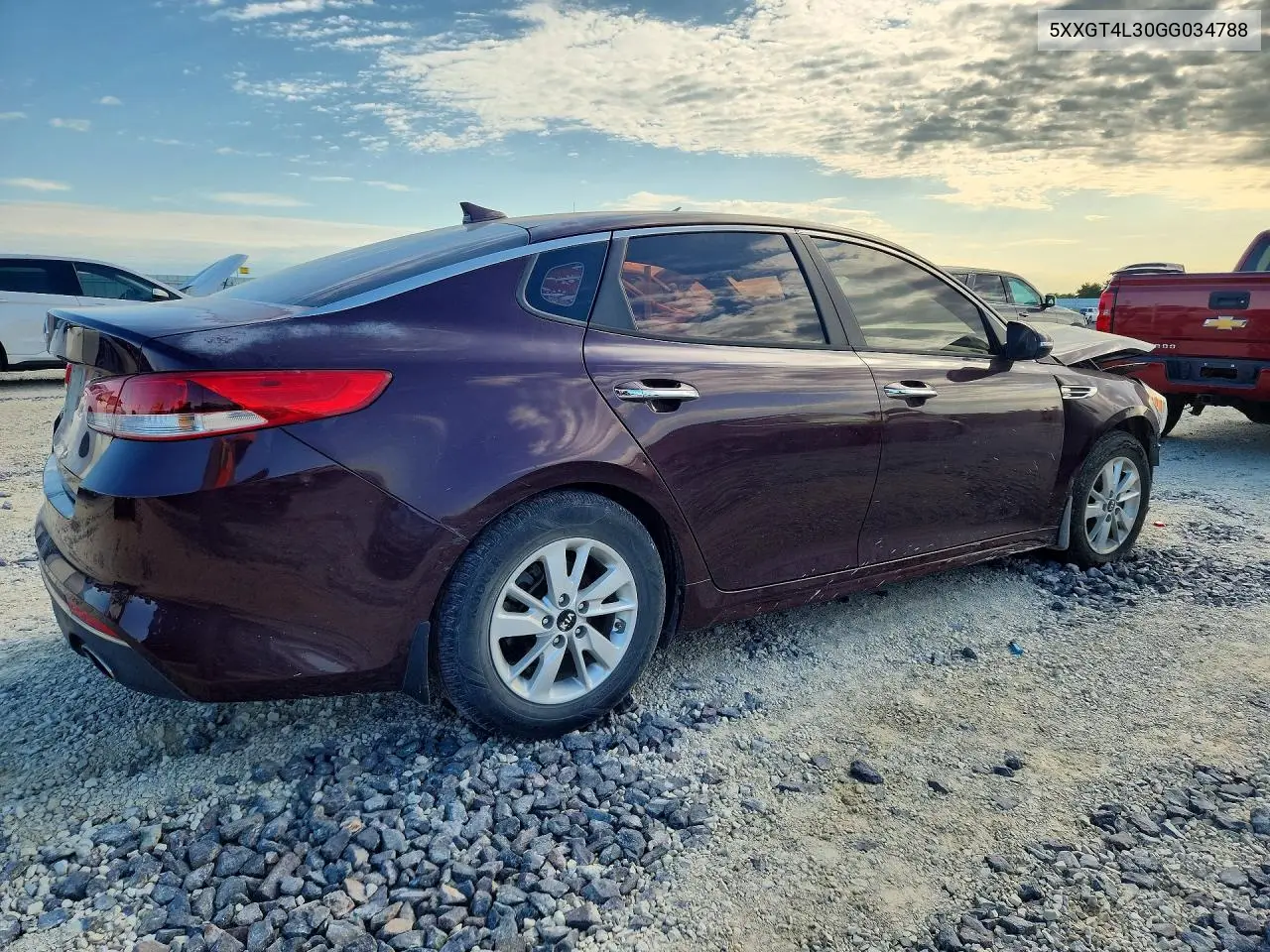 5XXGT4L30GG034788 2016 Kia Optima Lx