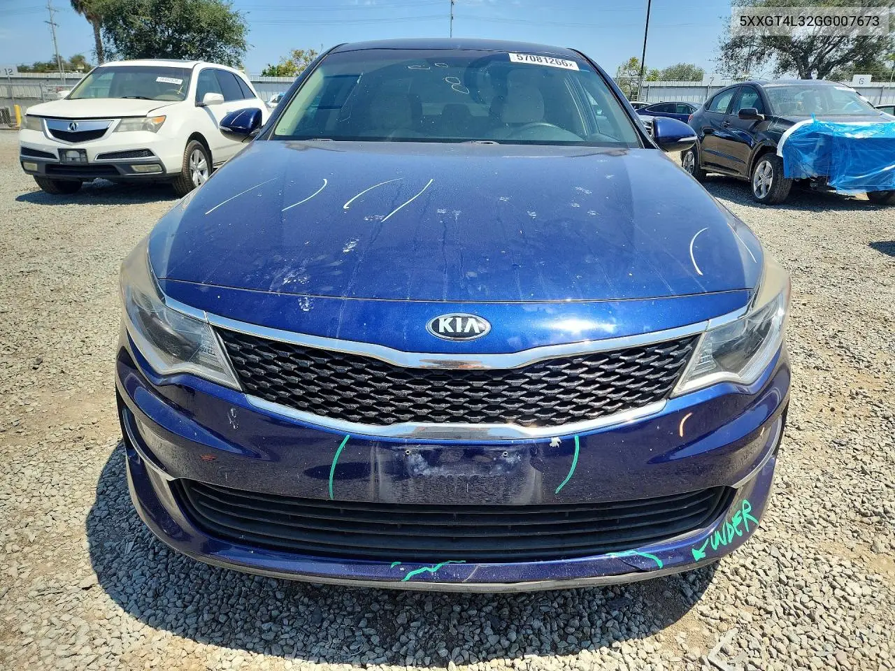 2016 Kia Optima Lx VIN: 5XXGT4L32GG007673 Lot: 57081266