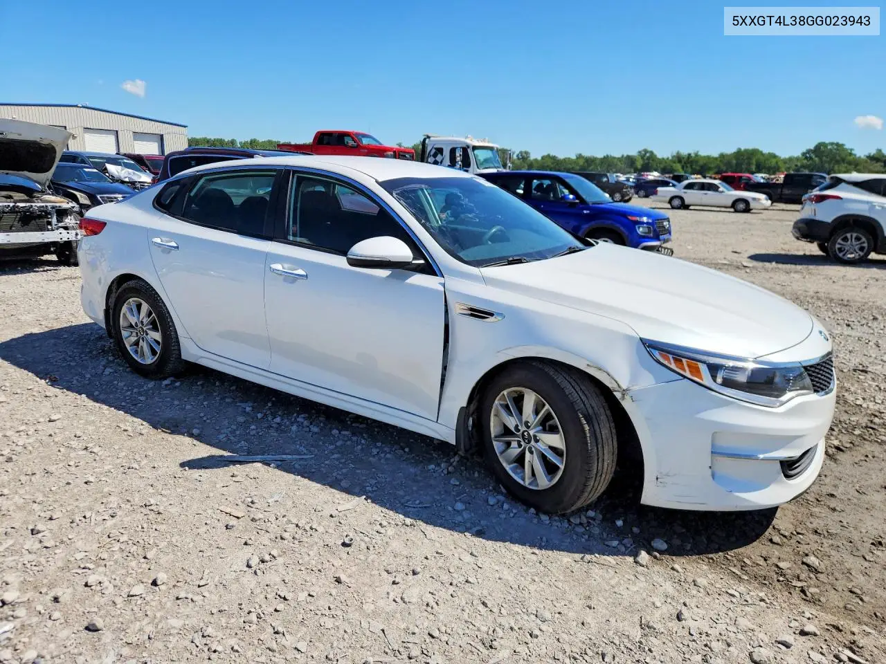 2016 Kia Optima Lx VIN: 5XXGT4L38GG023943 Lot: 58078626