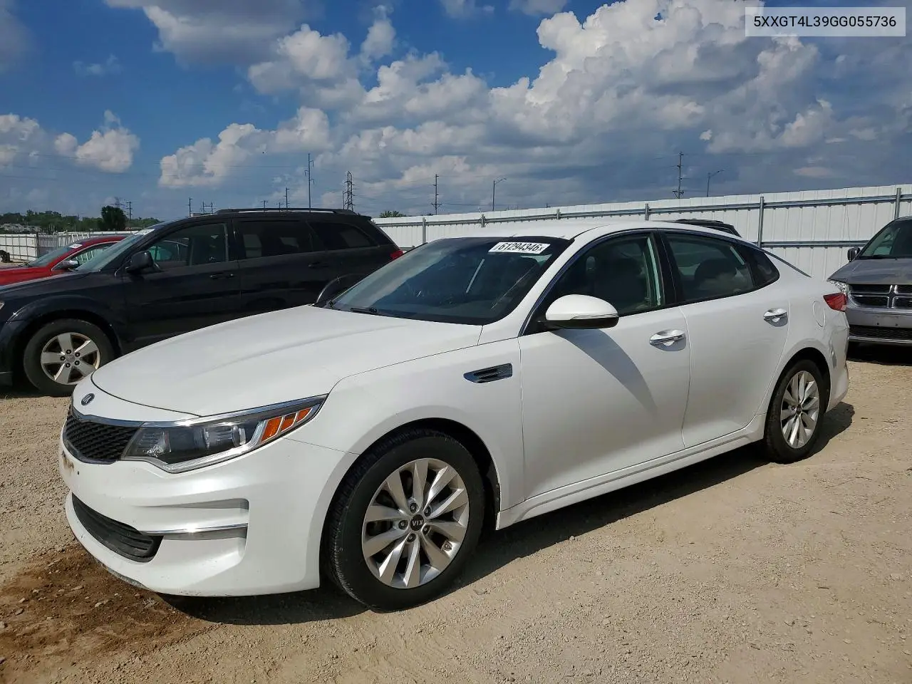 2016 Kia Optima Lx VIN: 5XXGT4L39GG055736 Lot: 61294346
