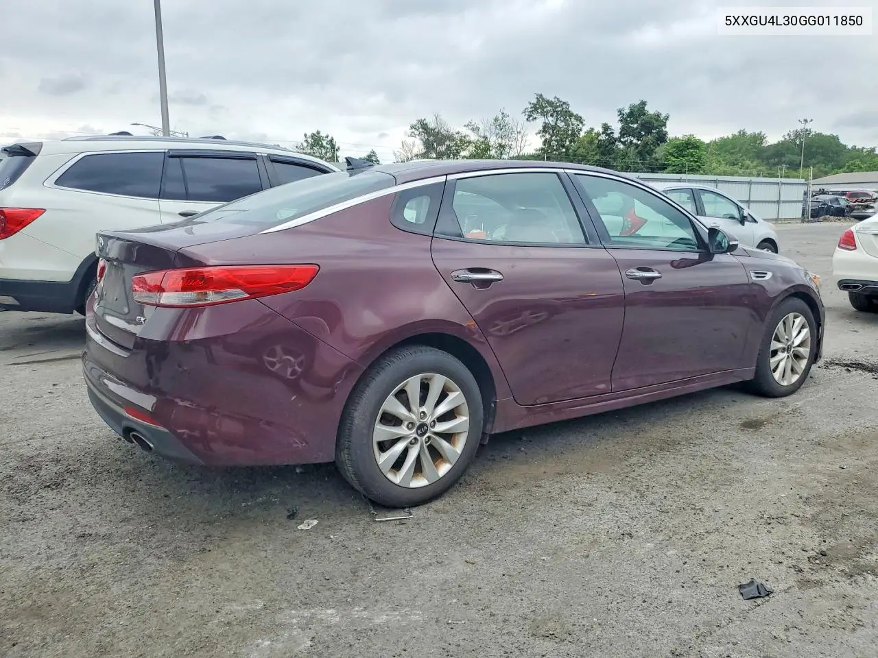 2016 Kia Optima Ex VIN: 5XXGU4L30GG011850 Lot: 61343176