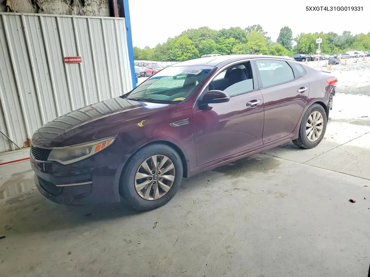 2016 Kia Optima Lx VIN: 5XXGT4L31GG019331 Lot: 61676836