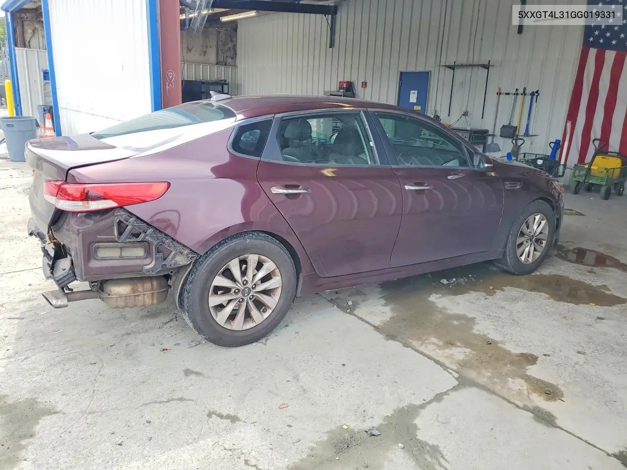 2016 Kia Optima Lx VIN: 5XXGT4L31GG019331 Lot: 61676836
