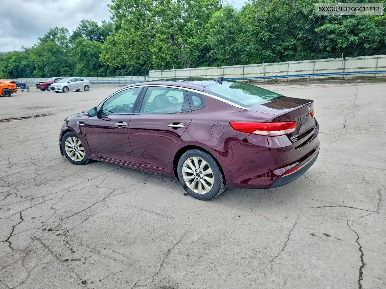 2016 Kia Optima Ex VIN: 5XXGU4L33GG011812 Lot: 61727116