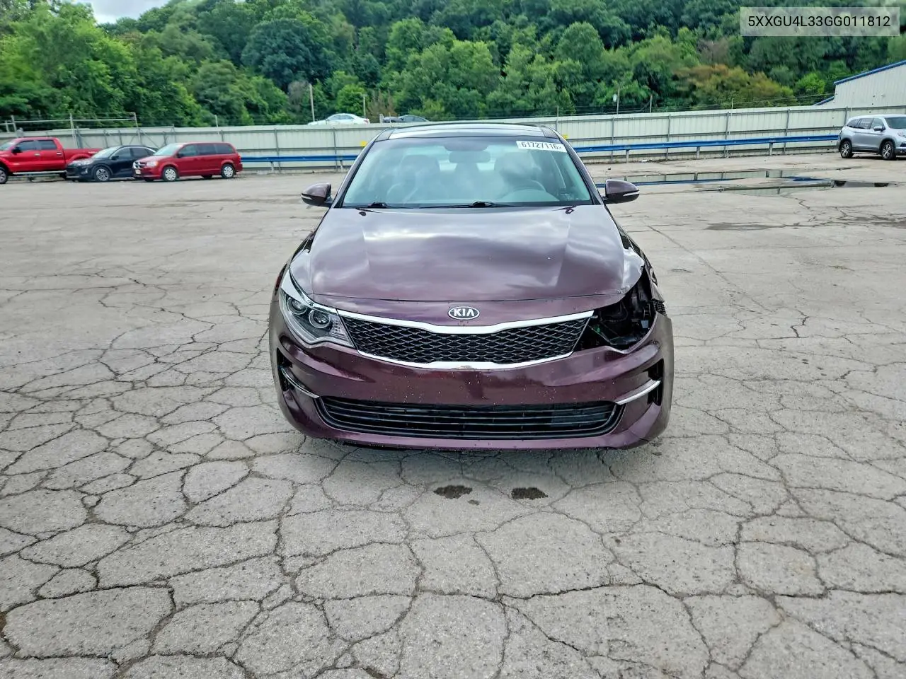 2016 Kia Optima Ex VIN: 5XXGU4L33GG011812 Lot: 61727116