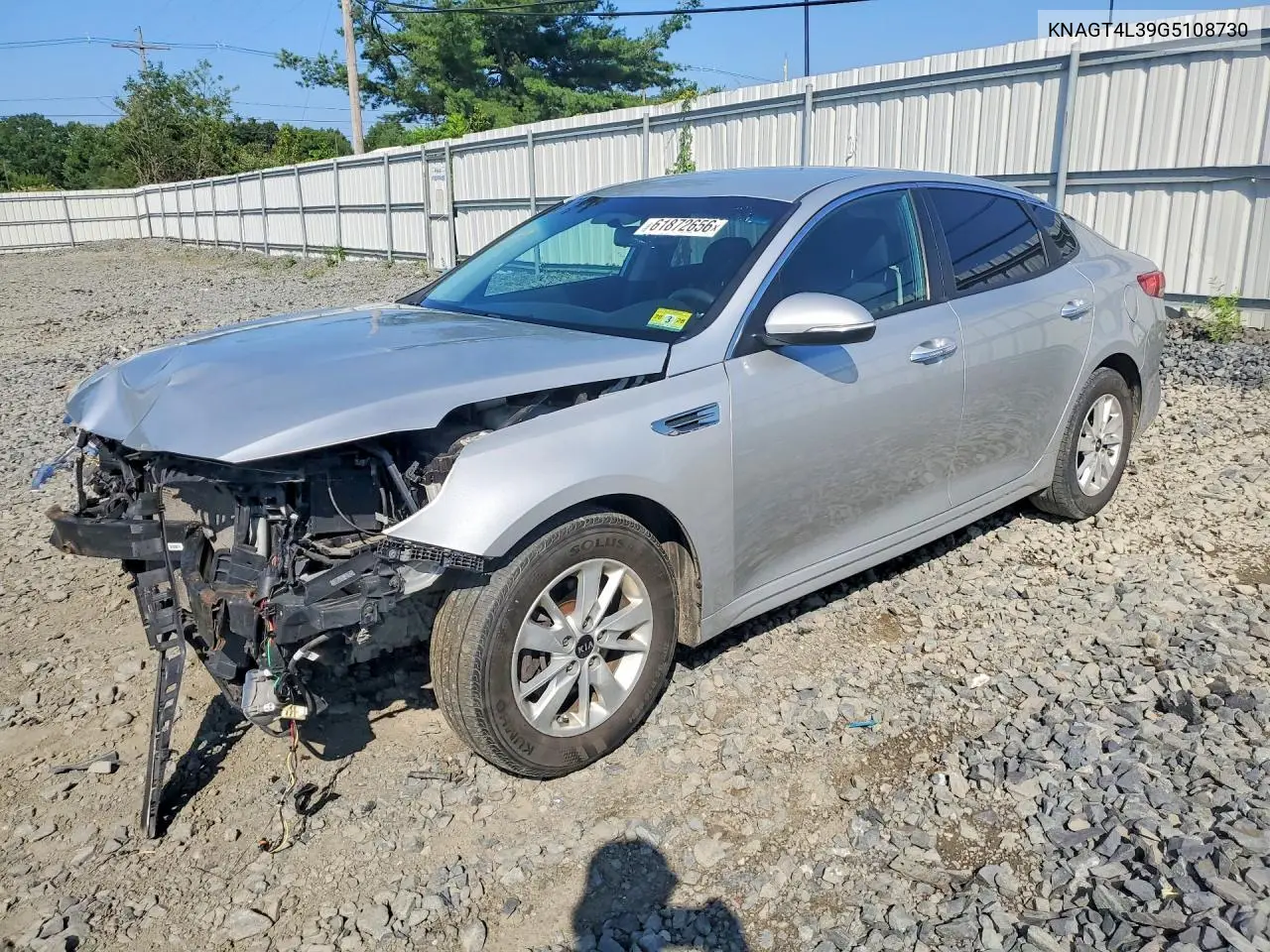2016 Kia Optima Lx VIN: KNAGT4L39G5108730 Lot: 61872656
