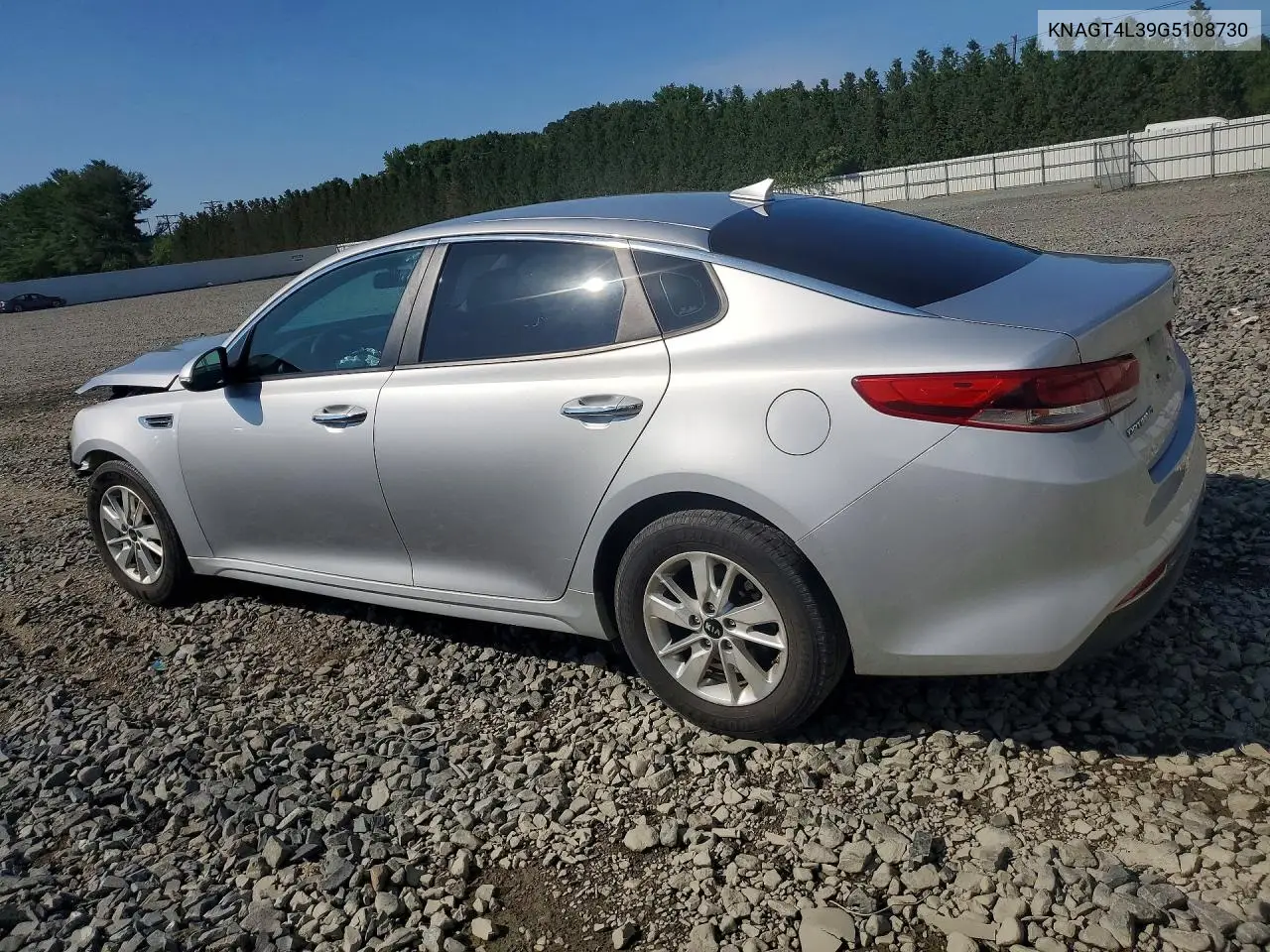 2016 Kia Optima Lx VIN: KNAGT4L39G5108730 Lot: 61872656
