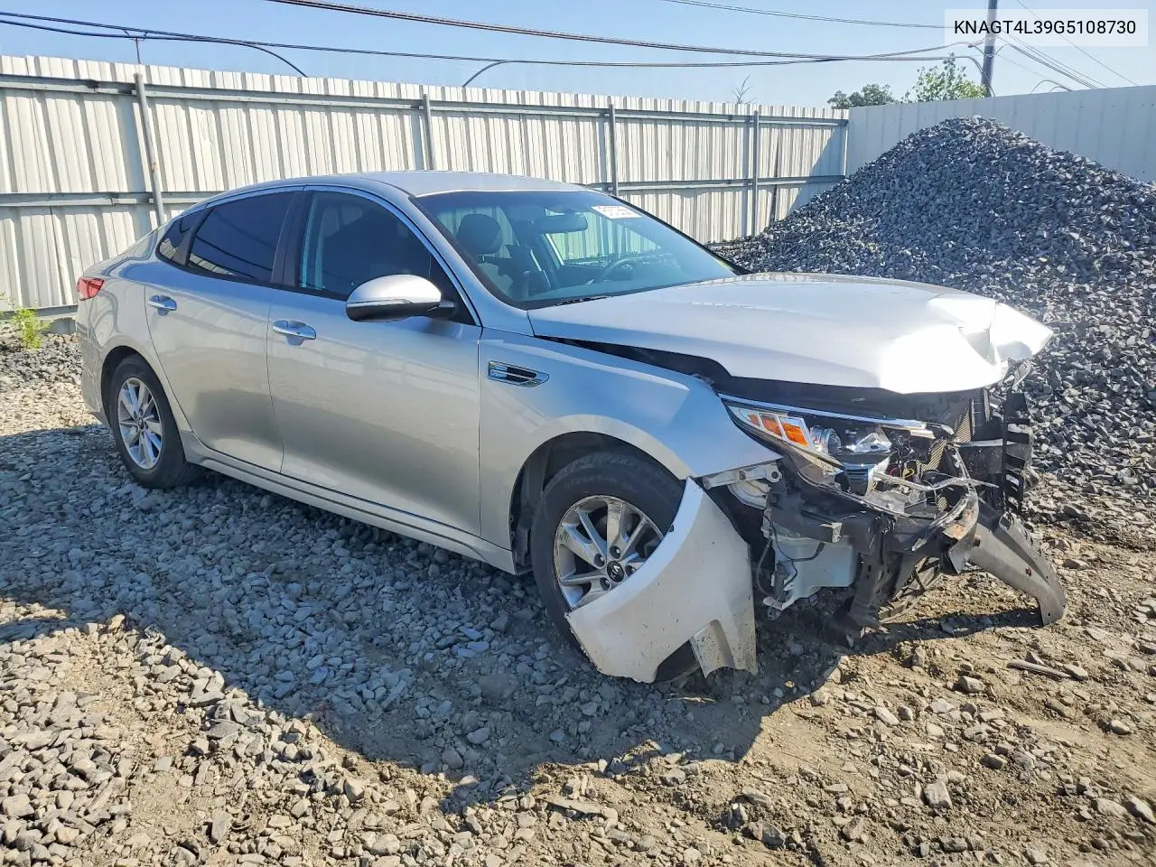 2016 Kia Optima Lx VIN: KNAGT4L39G5108730 Lot: 61872656