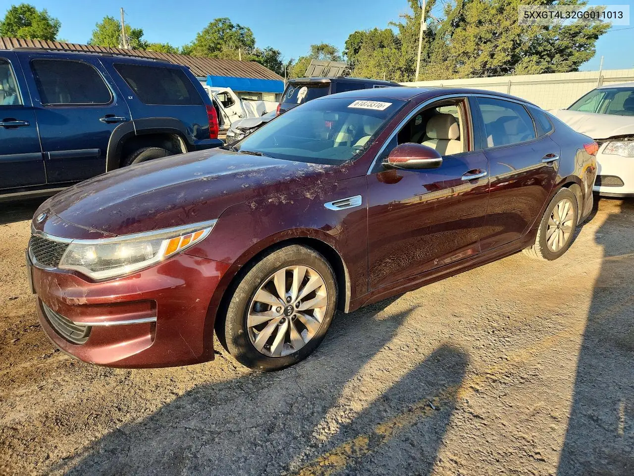 2016 Kia Optima Lx VIN: 5XXGT4L32GG011013 Lot: 61873316