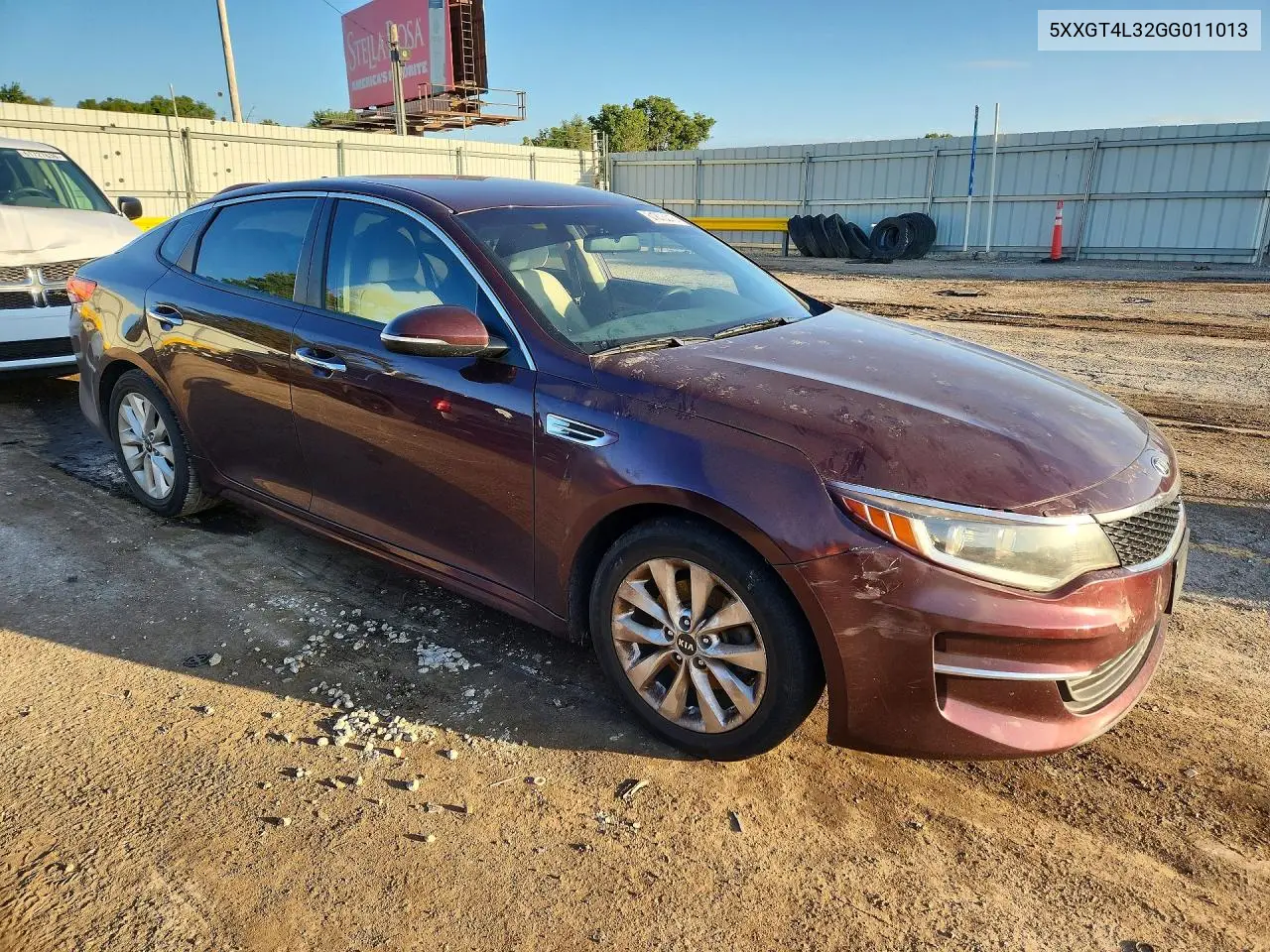 2016 Kia Optima Lx VIN: 5XXGT4L32GG011013 Lot: 61873316