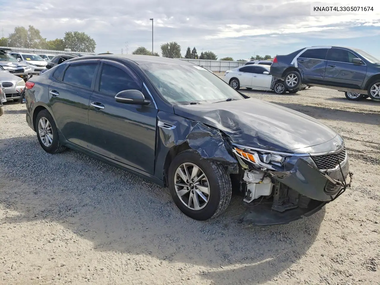 2016 Kia Optima VIN: KNAGT4L33G5071674 Lot: 61949096