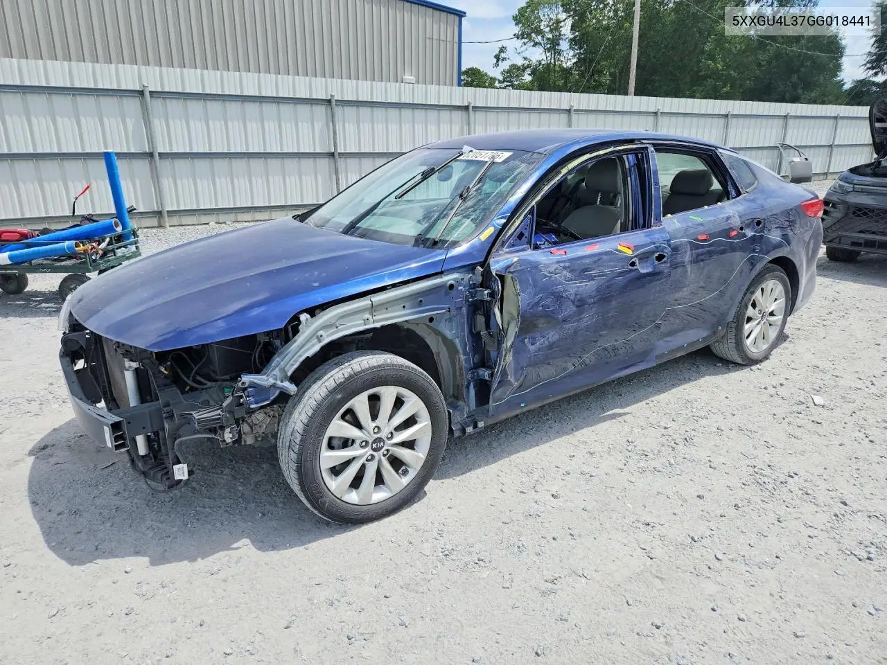 2016 Kia Optima Ex VIN: 5XXGU4L37GG018441 Lot: 62051706