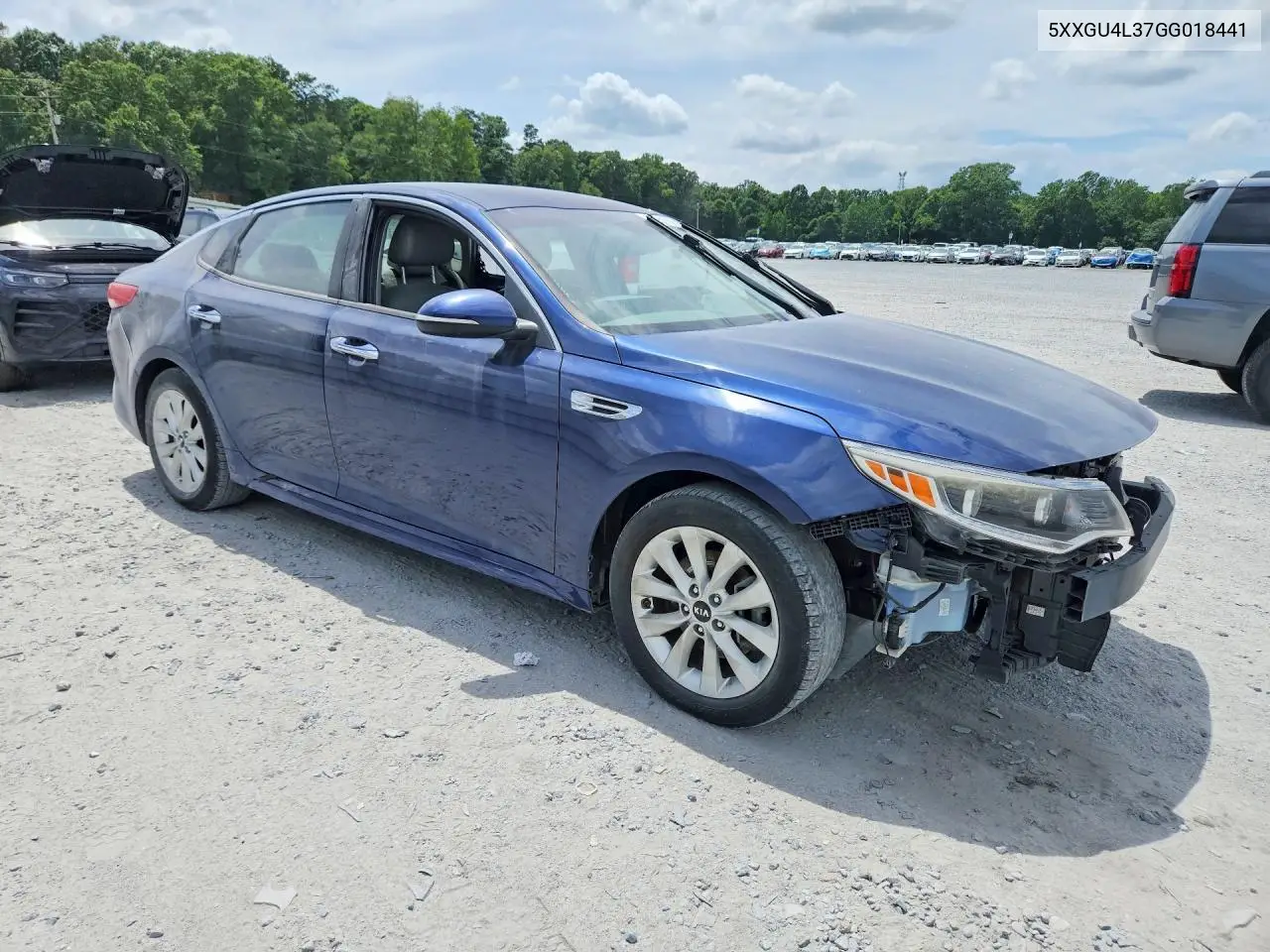 2016 Kia Optima Ex VIN: 5XXGU4L37GG018441 Lot: 62051706