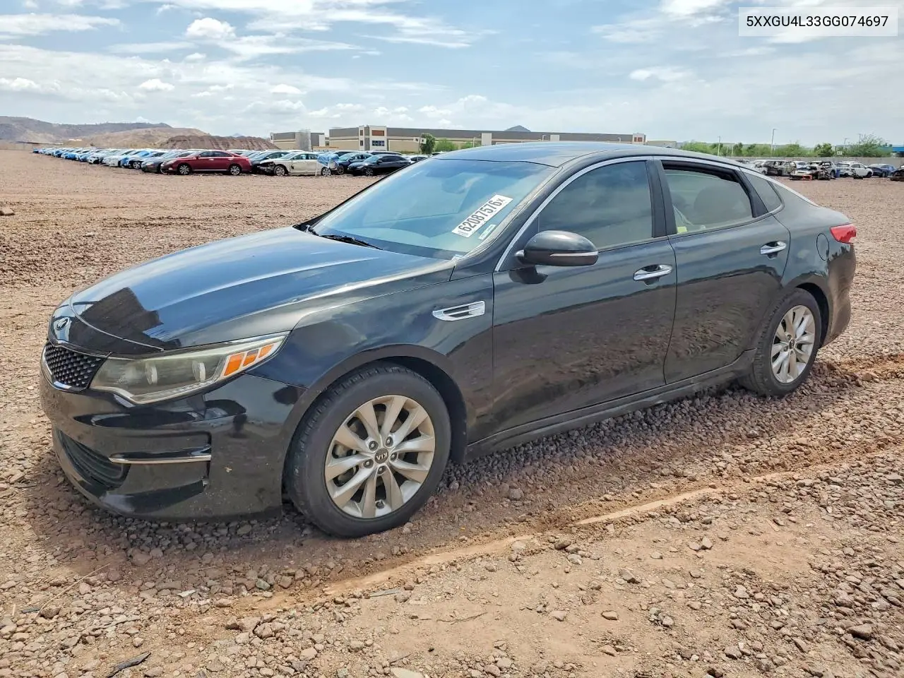 2016 Kia Optima Ex VIN: 5XXGU4L33GG074697 Lot: 62087576