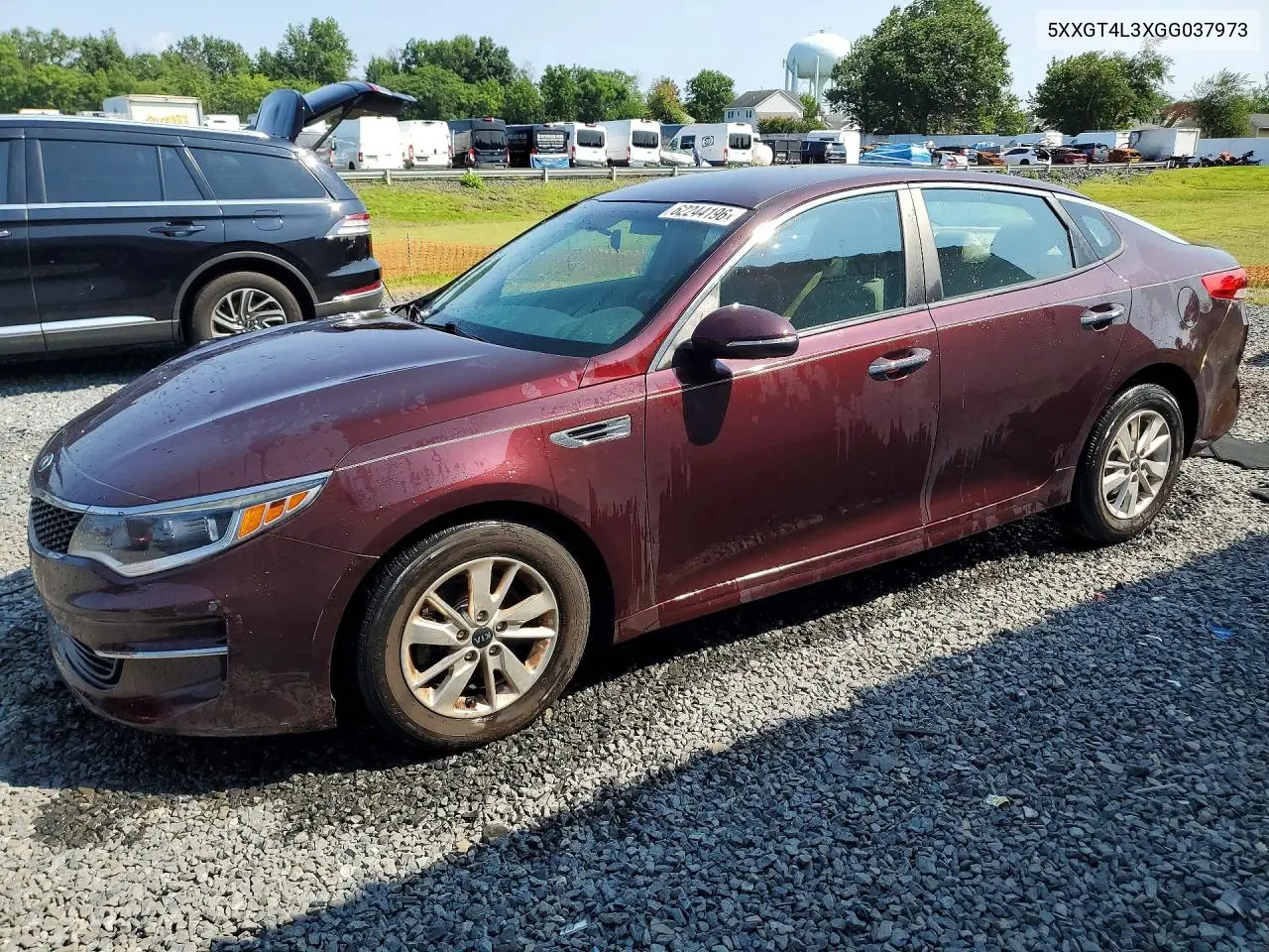 2016 Kia Optima Lx VIN: 5XXGT4L3XGG037973 Lot: 62244196