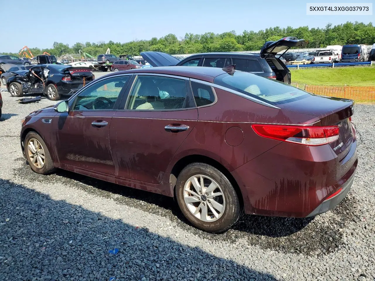 2016 Kia Optima Lx VIN: 5XXGT4L3XGG037973 Lot: 62244196
